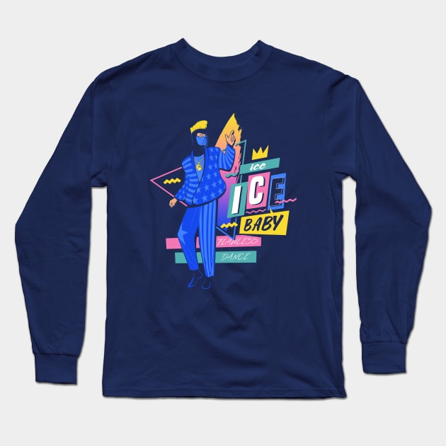 Ice Ice Baby Long Sleeve T-Shirt by JayHai